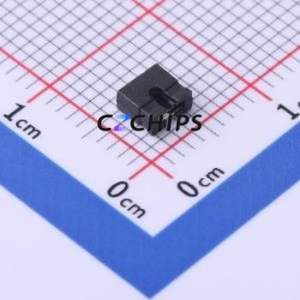 FR-1YF-05 Shorting Cap / Jumper Cap P=2mm Connector 2mm Open Top Type 1.5A - Product Image 1