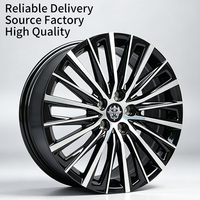 Jantes monobloc Flowtone 19x8J, jantes de 19 pouces 5x114.3, jantes polies, alliage 6061-T6, jantes de course pour voitures, prêtes à être expédiées