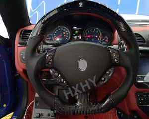 Volant en fibre de carbone de voiture personnalisé HXHY pour <span class=keywords><strong>Maserati</strong></span> Ghibli Levante Quattroporte Granturismo GT Sport compétitif - Product Image 2