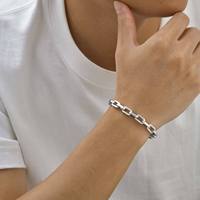 Bracelet chaîne carrée en acier inoxydable 316L, style cool, fait main, bijoux de créateur, vente en gros MGSL322