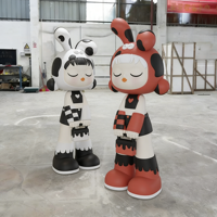 Sculpture en résine de personnage de dessin animé sur mesure, taille réelle, pour vitrine