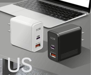 High Quality <b>USB</b> A+C <b>Wall</b> Charger 25W Super Fast Charger for Mobile Phone US EU <b>Plug</b> Type C Travel Adapter - Product Image 2