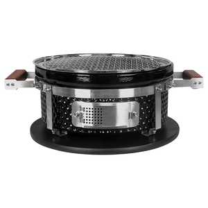 Kimstone <span class=keywords><strong>KAMADO</strong></span> 14 pouces rond <span class=keywords><strong>japonais</strong></span> Style coréen gril extérieur Yakitori céramique Hibachi acier inoxydable métal <span class=keywords><strong>Barbecue</strong></span> - Product Image 1