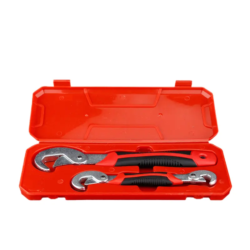 High Quality 2pcs Universal Wrench Chromium Vanadium Steel Multifunctional Pipe Wrench Adjustable Wrench Spanner Set