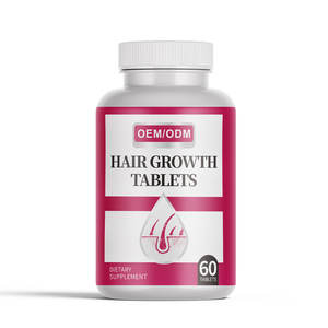 Suministro de fábrica, precio bajo, suplemento alimenticio natural para la salud, tabletas de <span class=keywords><strong>crecimiento</strong></span> rápido del cabello para hombres y mujeres - Product Image 1