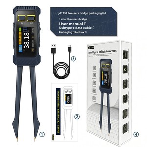 Pince de mesure LCR JD-1795 pour composants CMS à mesure directe avec détection intelligente des valeurs de résistance, capacité et inductance - Product Image 1