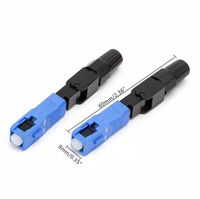 Conector rápido de fibra óptica SC UPC APC FTTH SM MM