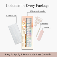 Ongles press-on carrés courts en acrylique effet chrome miroir faits à la main, vente en gros