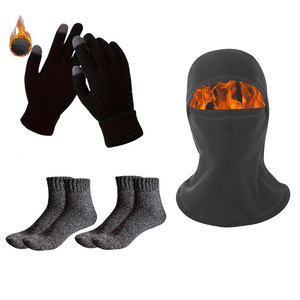 Winter Cycling Face Mask <b>Neck</b> <b>Warmer</b> Fleece Windproof Ski Hat One Size Polyester Outdoor Sports Headgear - Product Image 3
