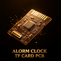 Horloge Réveil Personnalisée avec Carte TF, Circuit Imprimé, Assemblage SMT PCBA pour Horloge Réveil Numérique, Module Lecteur Audio