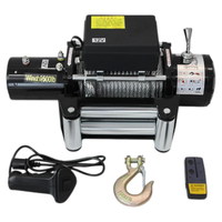Cabrestante Eléctrico Todoterreno de Alta Calidad 12V 24V DC para Coche 4x4 4WD SUV con Cable de Acero Inoxidable y Control Inalámbrico