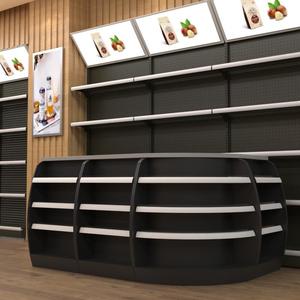 Étagères d'épicerie personnalisées Étagères de présentation modernes pour vente au détail Étagères gondoles Étagères double face des supermarchés Étagères de super marché - Product Image 2