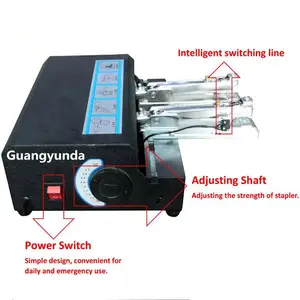 Nieuwe Stijl Automatische Papier Nietmachine Elektrische Boeken Nietmachine Machine Automatische Verpakking Nietmachine