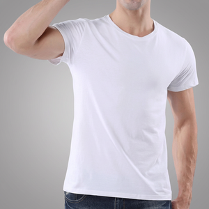 T-shirt d'été à manches courtes pour homme, respirant, séchage rapide, tissu ciré peigné 100% coton, coupe classique, décontracté, écologique - Product Image 2
