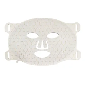 Ev kullanımı yüz zayıflama yakın kızılötesi 4-color silikon LED kırmızı ışık tedavisi yüz maskesi yüz çil kaldırma için