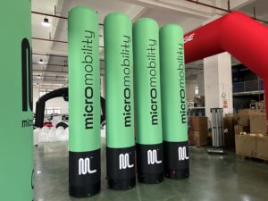 Tragbare, individuell bedruckbare aufblasbare Säule für Messen, direkt vom Hersteller, wiederverwendbar für Einkaufszentrum-Eröffnungen, Markenpromotion, einfache Installation - Product Image 2