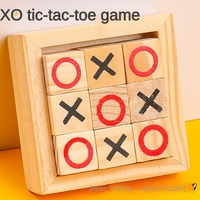 Jeu de Tic Tac Toe de table avec blocs cubiques pour jouer en famille et entre amis à la maison, au club, en voyage, en intérieur et en extérieur