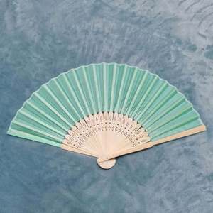 Abanico de Mano Plegable de Bambú y Seda de 21 cm, Económico, al por Mayor, para Regalo Promocional - Product Image 4