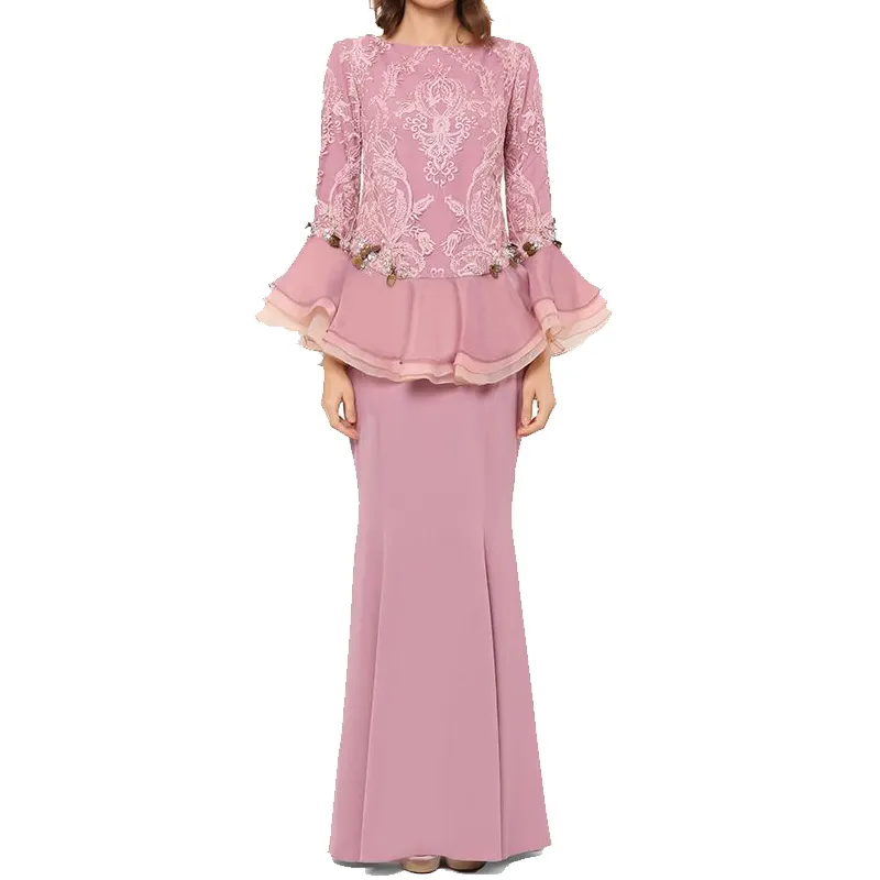 Quần Áo Phụ Nữ Hồi Giáo Mẫu Mới Quần Áo Cô Gái Baju Kurung Baju Thiết Kế Mới Nhất Kebaya Hồi Giáo