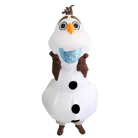 Costume gonflable Olaf le bonhomme de neige de Noël, mascotte pour événements, spectacles, location commerciale