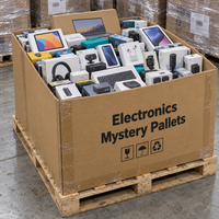 Kotak Misteri Elektronik PC Dengan Laptop, Smartphone, Earbud Nirkabel, Headphone, Produk Acak untuk Grosir Belanja Natal