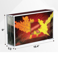Boîte de protection en acrylique résistante aux UV pour boîte de collection TCG UPC, étui anti-poussière