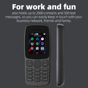 Téléphone portable 2G à clavier droit, double SIM, longue autonomie, pour seniors et étudiants - Product Image 2
