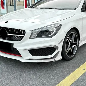 ลิ้นกันชนหน้า StarNav สำหรับ Mercedes Benz Class C117 AMG Line ปี 2013-2015 ชุดแต่งสปอยเลอร์ดิฟฟิวเซอร์ อุปกรณ์ตกแต่งรถยนต์ - Product Image 3