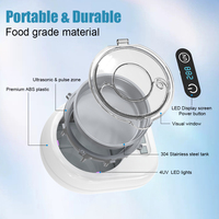 Limpiador Ultrasónico UV de 45KHz para Dentaduras Postizas, Material de Grado Alimenticio para Uso Familiar