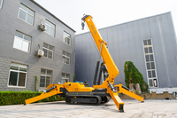 Grue araignée tout-terrain 10,0t, rayon de 19m, hauteur de levage de 20m, grue sur chenilles tout-terrain pour projets de levage lourd en extérieur
