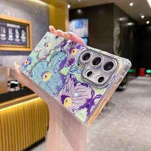 <span class=keywords><strong>Funda</strong></span> de teléfono móvil electrochapada con diseño de flores y mármol IMD <span class=keywords><strong>para</strong></span> Samsung A56 A66 S25 S24 <span class=keywords><strong>S21</strong></span> S22 S23 <span class=keywords><strong>Ultra</strong></span> - Product Image 3