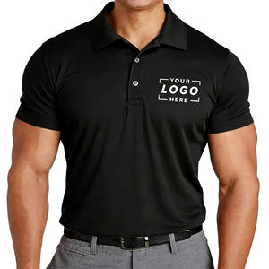 Camisa de Hombre de Alta Calidad, Tejida, Transpirable, Casual, de Manga Corta, Bordada, Lisa, para Trabajo o Golf, con Logotipo Personalizado, Diseño Simple, ODM - Product Image 1