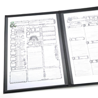 Écran de Maître de Jeu Pliable en Cuir PU 5e pour D&D, Accessoire de Jeu de Rôle pour Table de Jeu