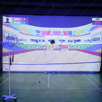 Salle de badminton de simulation de sport interactive multi-personnes de Projection 3D intelligente d'intérieur professionnelle pour les parcs d'aventure