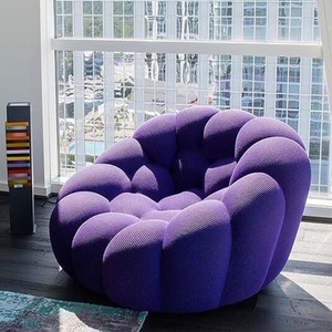 Italian Minimalist Roche Bobois <b>Pumpkin</b> Bubble Fabric Sofa Nordic Designer Living Room Small Apartment Sofa Set - Product Image 2