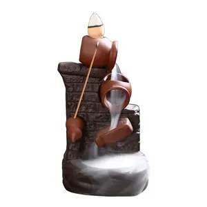 热销旧壁陶瓷回流香炉瀑布香炉石器便宜10个免费锥形支架用于瑜伽调解