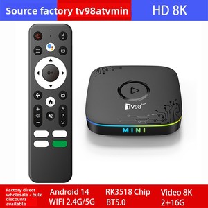 <span class=keywords><strong>กล่อง</strong></span>รับสัญญาณทีวี TV98 RK3518 MINI <span class=keywords><strong>True</strong></span> Android 14 ATV RGB 8K/4K <span class=keywords><strong>WIFI</strong></span> สำหรับการค้าต่างประเทศ - Product Image 5
