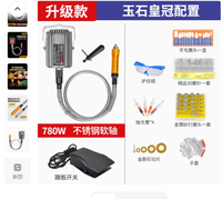 Machine à polir électrique portable 600W, moteur suspendu pour bijoux / meuleuse à arbre flexible avec vitesse variable, axe en acier inoxydable