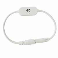 Contrôleur de variateur tactile avec indicateur lumineux bleu, fonction mémoire, compatible avec les bandes LED, sans scintillement, sortie 3A