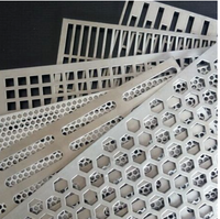 Grille de haut-parleur perforée hexagonale en maille métallique perforée