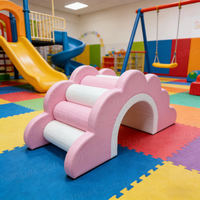 Structure de jeu commerciale en mousse arc-en-ciel, tunnel d'escalade souple pour enfants, équipement de jeu intérieur/extérieur pour garderies, écoles et locations de fêtes