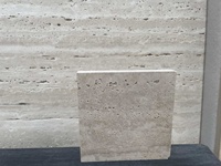 Dalles de travertin super blanc non rempli, personnalisées, avec finition antique pour revêtements muraux extérieurs modernes