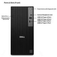 New Dells QCT1250 Tower Desktop Intel I3-12100 DDR5 RAM M.2 SSD+HDD High-performance Business Desktop Computer.Office Software