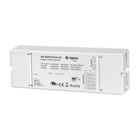 Contrôleur LED CV 4 en 1 Zigbee 3.0 SR-ZG9101EA-5C par Sunricher, 5 canaux 12-24V, prend en charge les couleurs simples/doubles, RGB, RGB+CCT