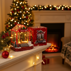 Ornamenti Natalizi in Vetro Personalizzati 7" X 6.2", 6 Pezzi/Confezione, Decorazioni Festive Musicali con Stampa a Sublimazione - Product Image 2