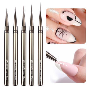 Nail Art Liner Brosses Poignée en Métal <span class=keywords><strong>Dessin</strong></span> Lignes Stylos - Product Image 2