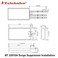 Parasurtenseur AC T2+T3 275V/320V 5-10kA 10kV/20kV, dispositif de protection contre les surtensions (SPD) pour éclairage LED