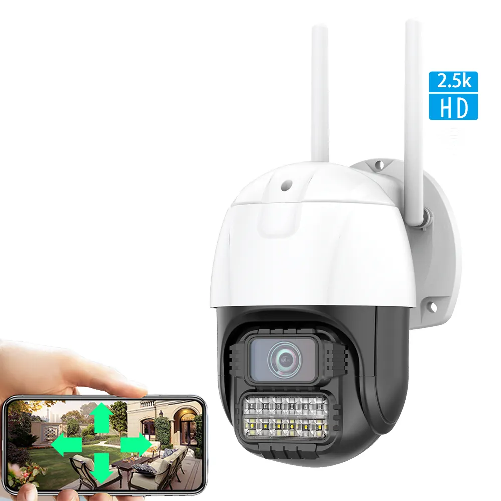 Super HD 2.5K Full Color Night Vision Outdoor Wifi Cctv PTZ 4MP Wireless Icsee Camera