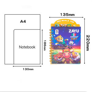 Quaderno Creativo Coppa del Mondo di Calcio 2026 Mascotte Personalizzabile 80 Fogli Colorato a Doppia Spirale con Copertine Illustrate Personalizzabili - Product Image 6