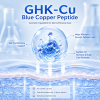 Approvisionnement direct usine : Peptide de cuivre GHK de qualité cosmétique, matière première, fabricant en vrac, 1kg, 5kg